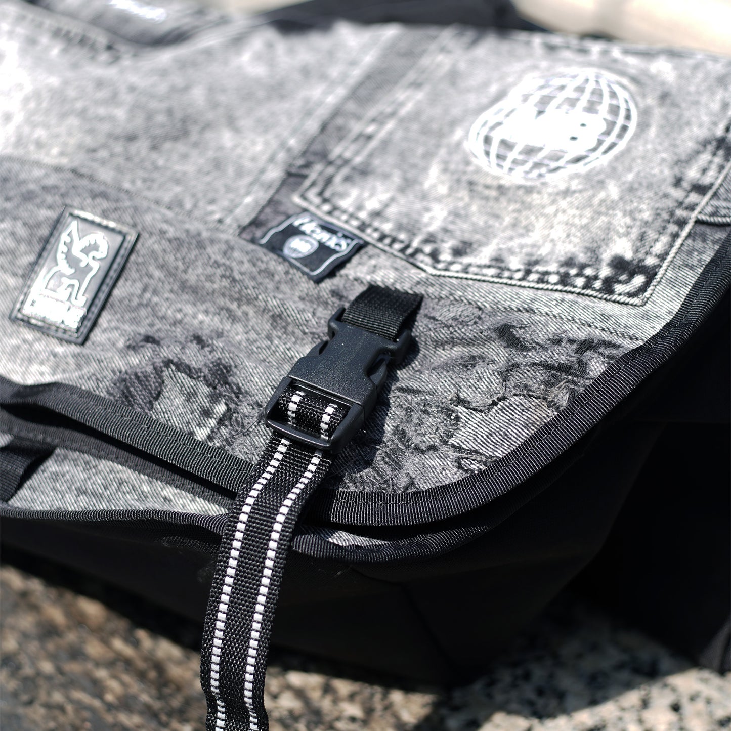 CHROME X MOTO-BUNKA - HEAVIES DENIM Up Cycle Mini Metro/Washed Black