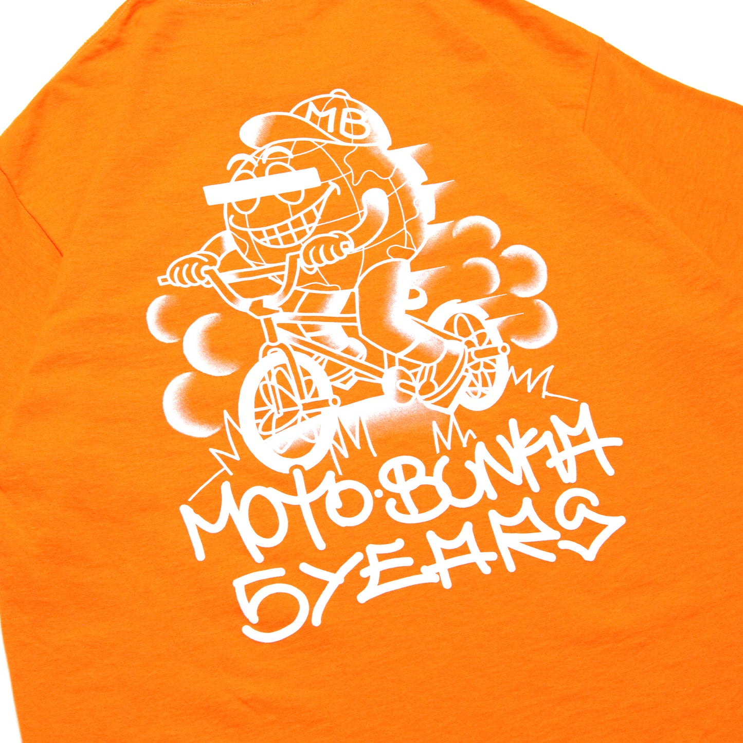 MOTO-BUNKA - Five Year Anniversary T-Shirt/Orange