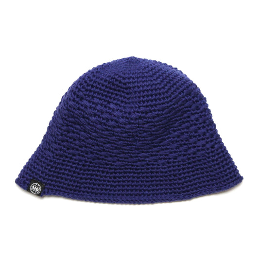 MOTO-BUNKA - Knit Crochet Hat/Blue