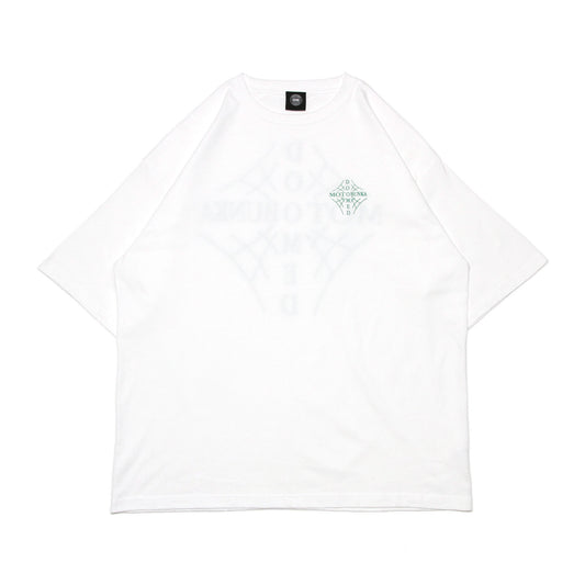 MOTO-BUNKA X DOOMED - Web Cross T-Shirt/White