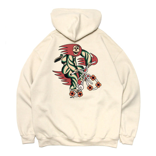 MOTO-BUNKA X LOOP MAGAZINE - MOTO-LOOP LIMITED Hoodie/Sand