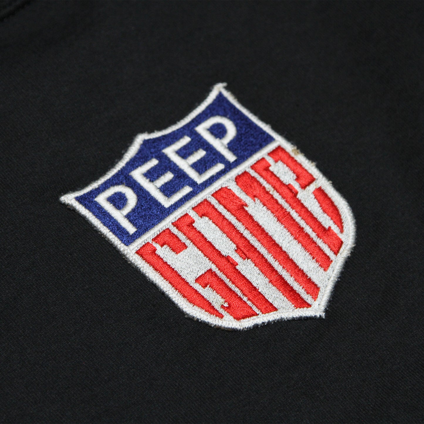 PEEP GAME - Badge Crewneck Sweatshirt/Black