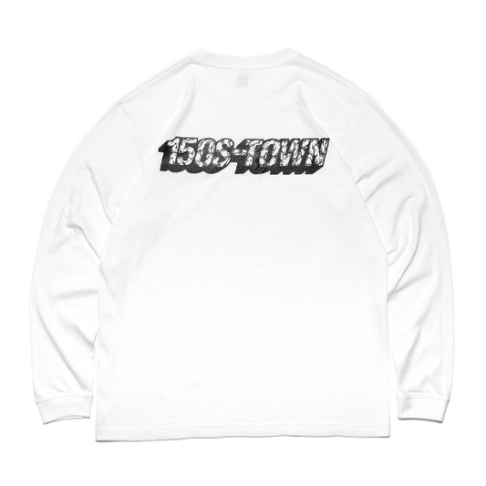 150S-TOWN - OG Logo Long Sleeve T-Shirt/White