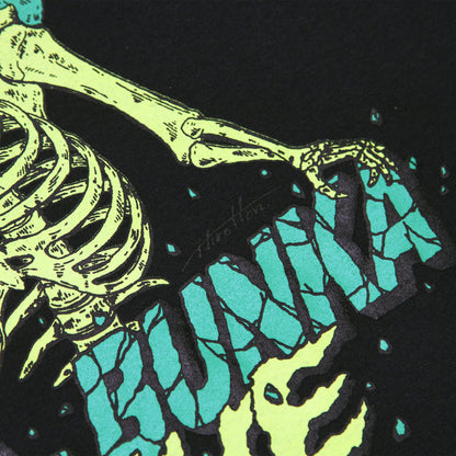 ALIVE INDUSTRY X MOTO-BUNKA - Limited Collaboration T-Shirt Designed by Hirotton/Black
