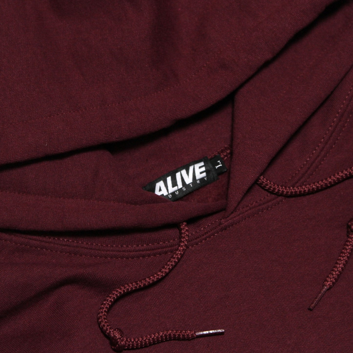 ALIVE INDUSTRY - Throw Up Hoodie/Maroon