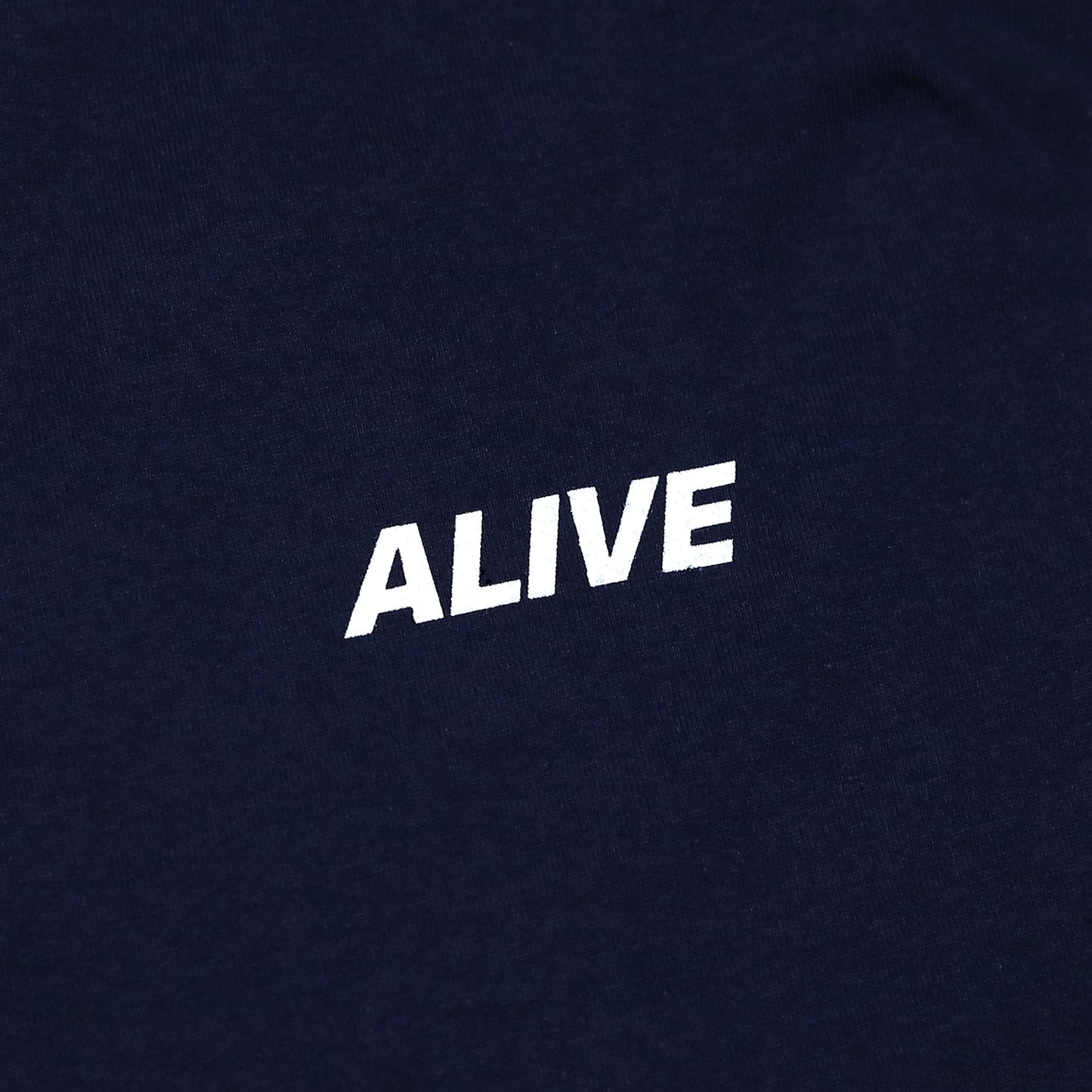 ALIVE INDUSTRY - 22 Logo LS T-Shirt/Navy