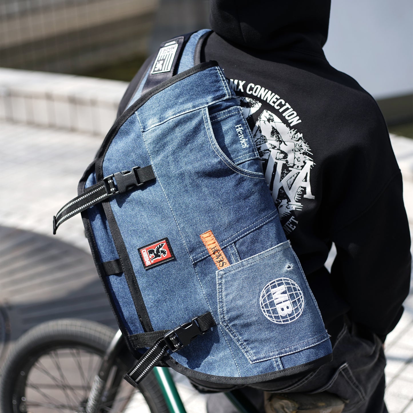 CHROME X MOTO-BUNKA - HEAVIES DENIM Up Cycle Mini Metro/Blue