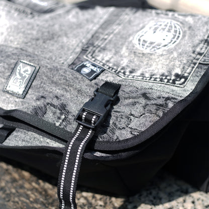 CHROME X MOTO-BUNKA - HEAVIES DENIM Up Cycle Mini Metro/Washed Black
