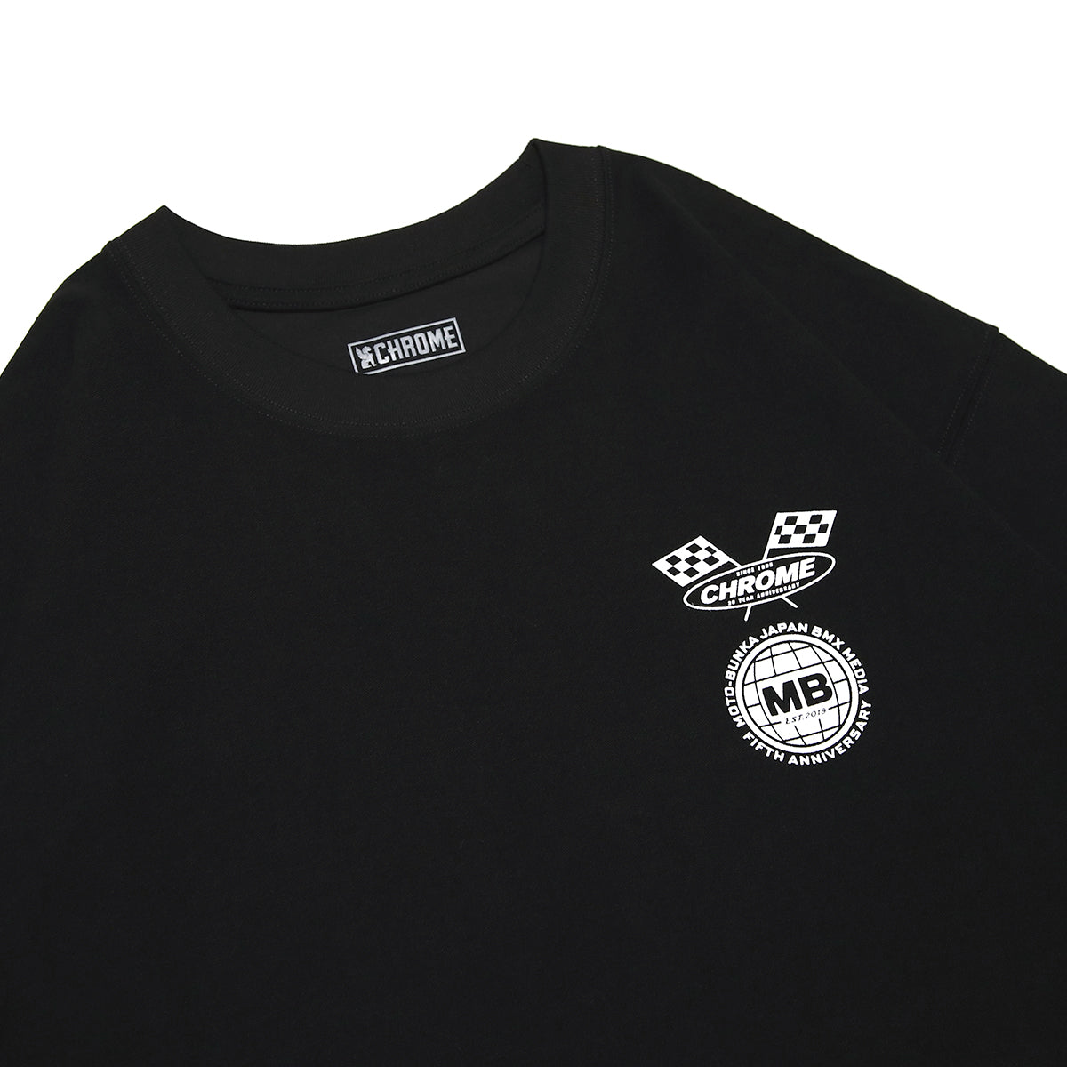 CHROME X MOTO-BUNKA - Anniversary Collab T-Shirt/Black