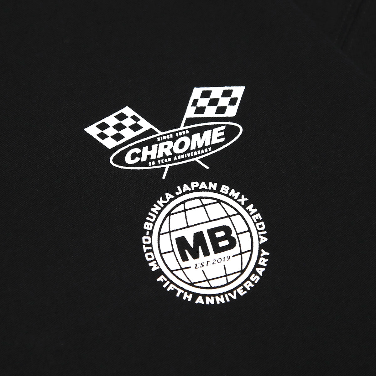CHROME X MOTO-BUNKA - Anniversary Collab T-Shirt/Black