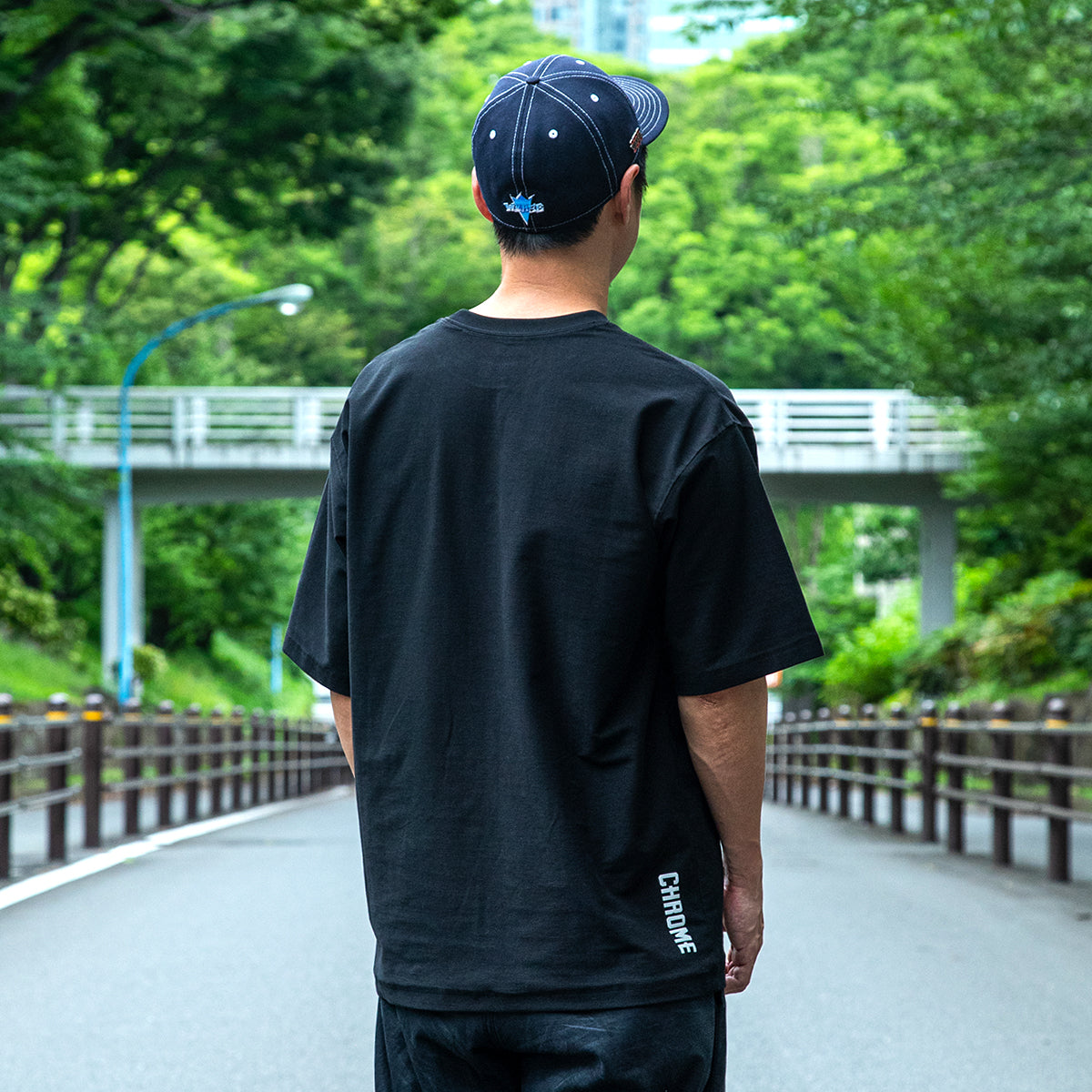 CHROME X MOTO-BUNKA - Anniversary Collab T-Shirt/Black