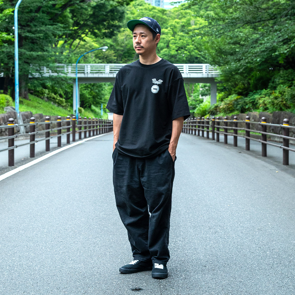 CHROME X MOTO-BUNKA - Anniversary Collab T-Shirt/Black