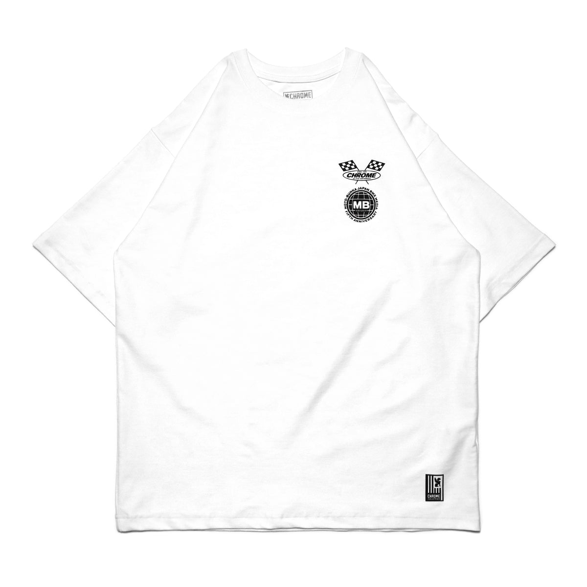 CHROME X MOTO-BUNKA - Anniversary Collab T-Shirt/White