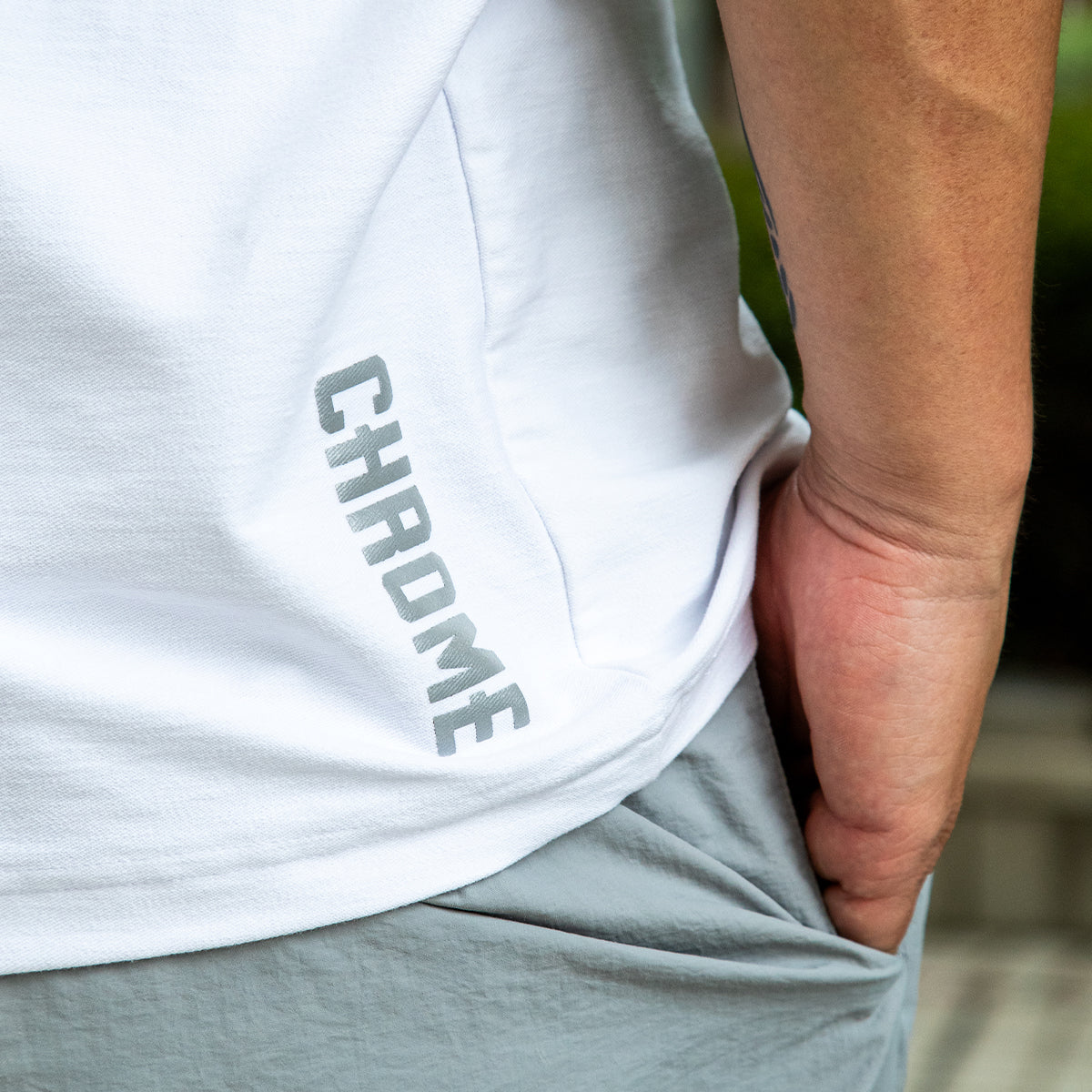 CHROME X MOTO-BUNKA - Anniversary Collab T-Shirt/White