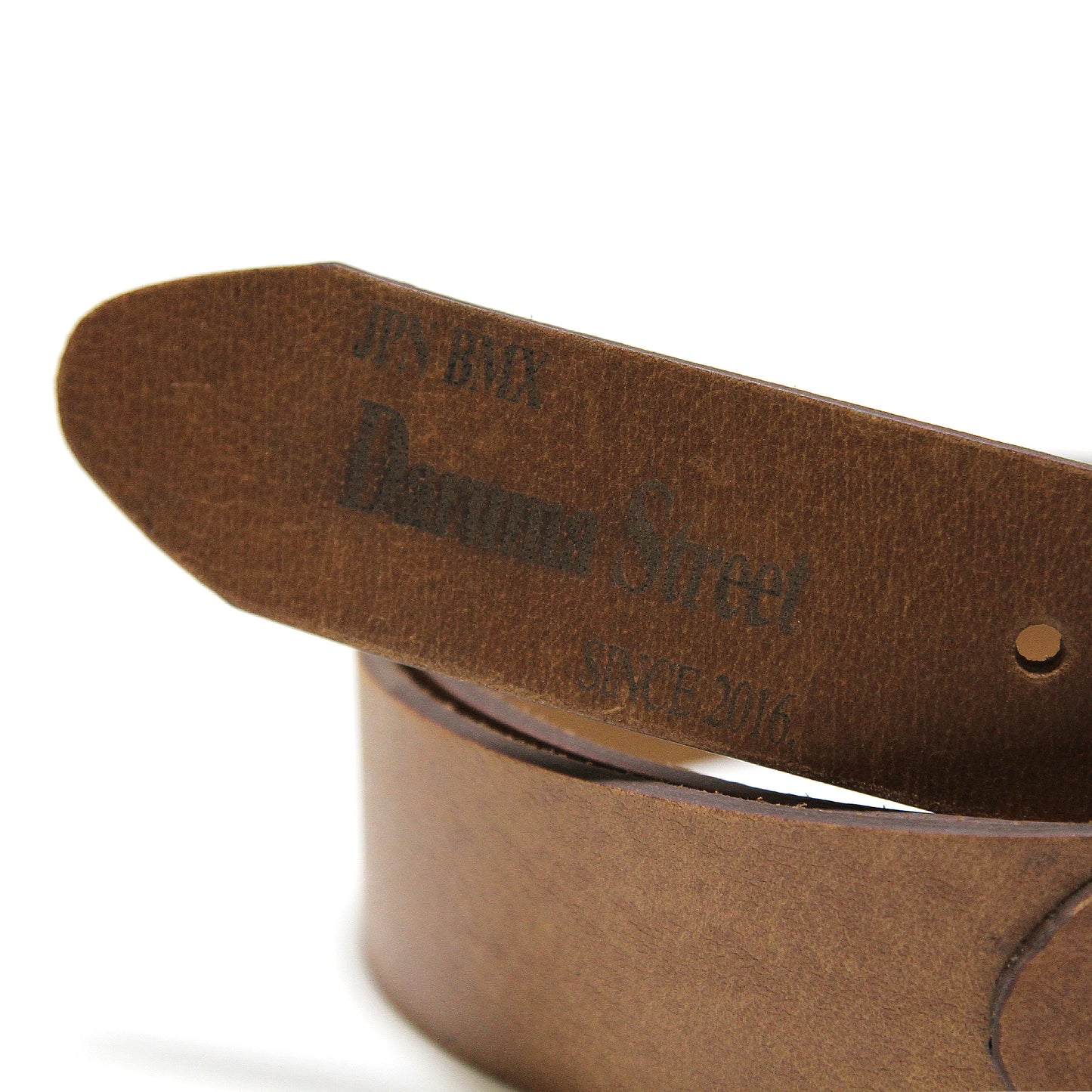 DARUMA STREET - Leather Belt/Light Brown