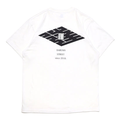 DARUMA STREET - Logo T-Shirt/White