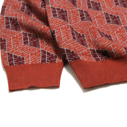 DARUMA STREET - Cube Logo Sweater/Brown