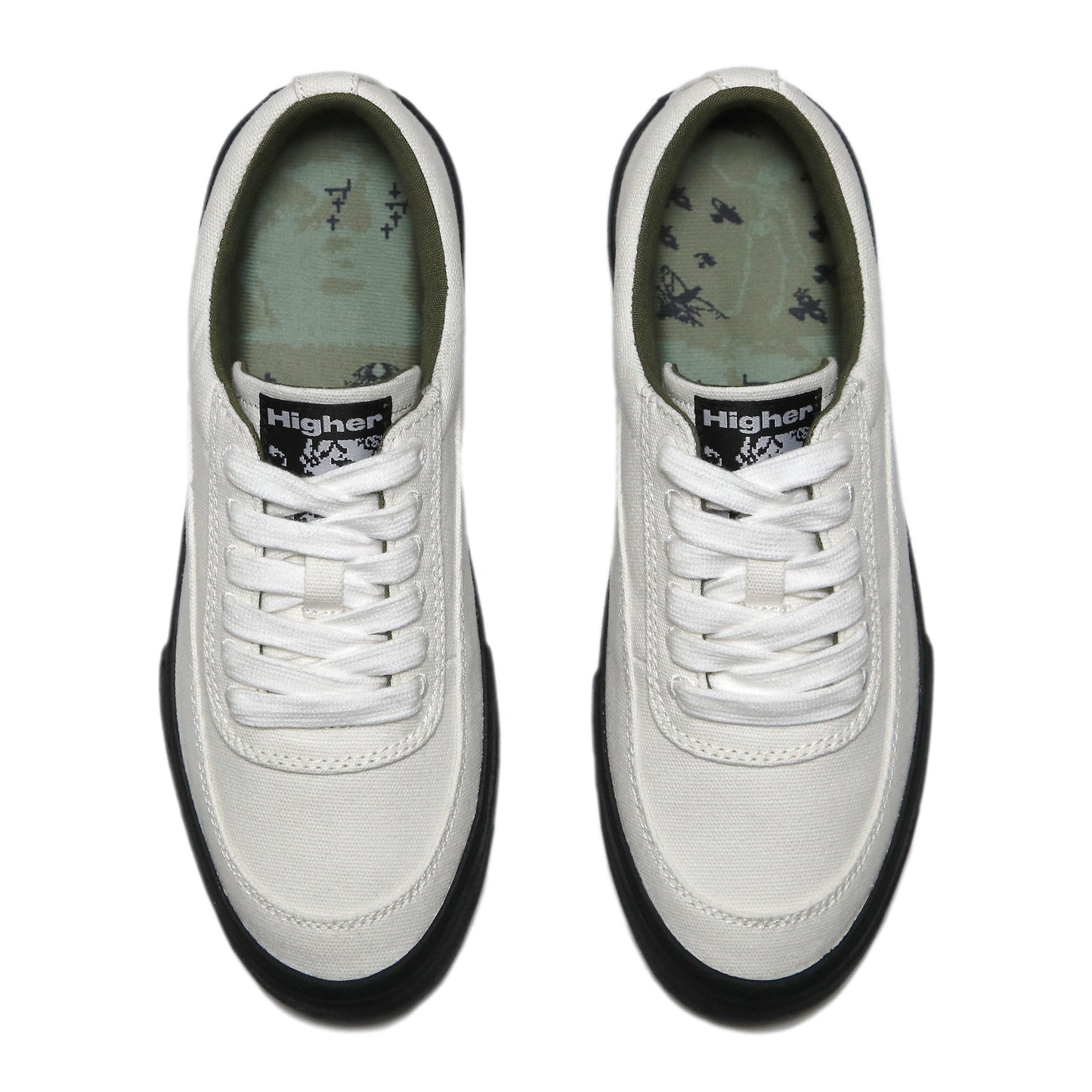 HIGHER FOOTWEAR - Crypt Full Lace Canvas/Raw Ecru
