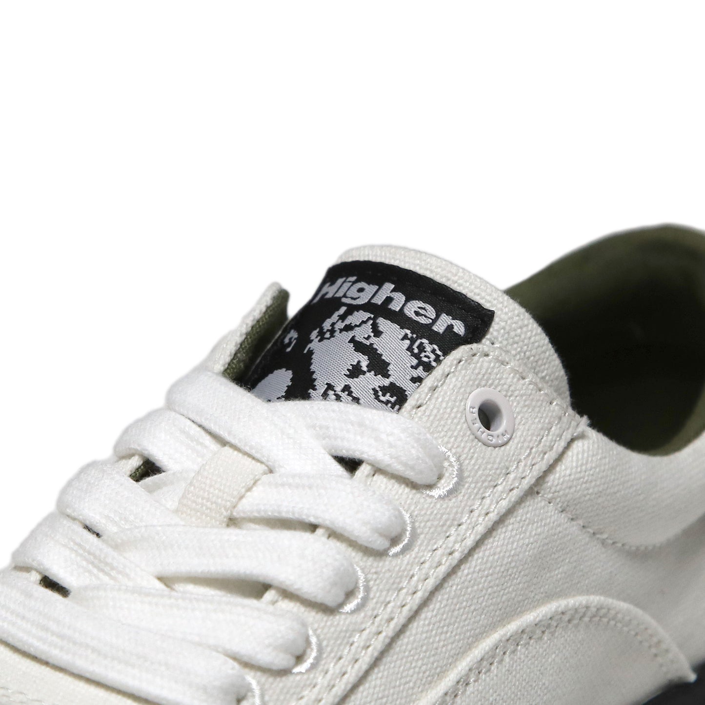 HIGHER FOOTWEAR - Crypt Full Lace Canvas/Raw Ecru