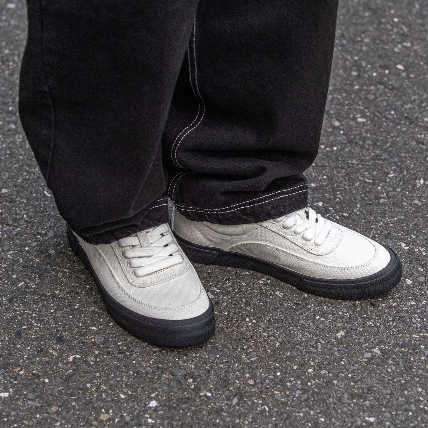HIGHER FOOTWEAR - Crypt Full Lace Canvas/Raw Ecru
