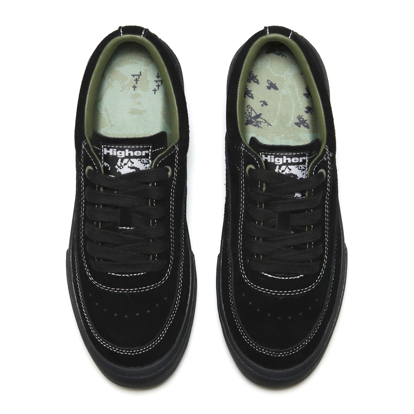 HIGHER FOOTWEAR - Crypt Full Lace Suede/Black