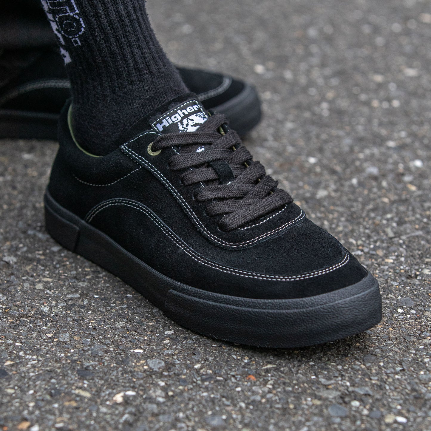 HIGHER FOOTWEAR - Crypt Full Lace Suede/Black
