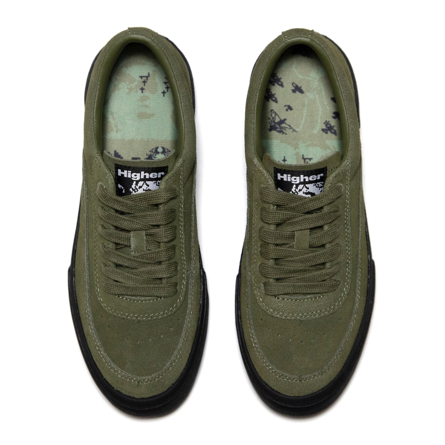 HIGHER FOOTWEAR - Crypt Full Lace Suede/Olive
