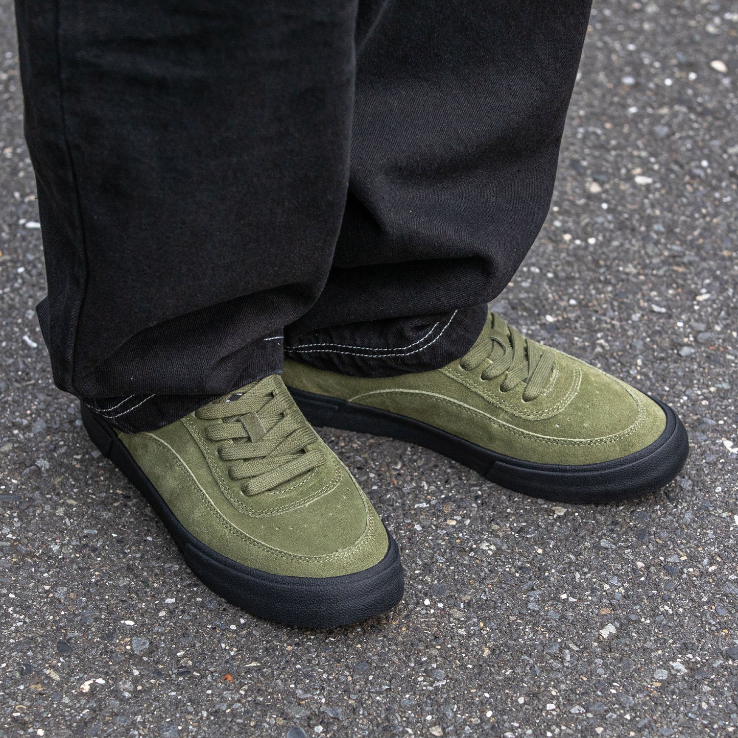 HIGHER FOOTWEAR - Crypt Full Lace Suede/Olive