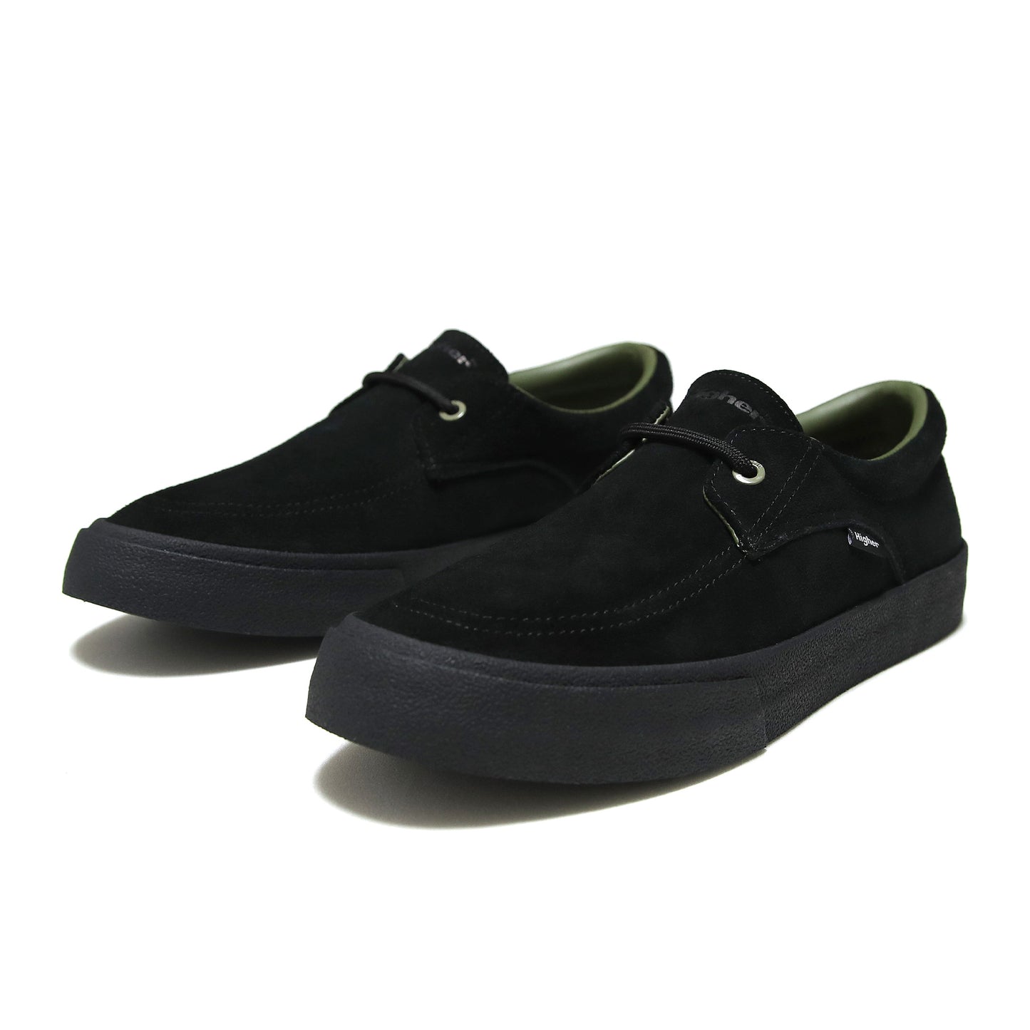 HIGHER FOOTWEAR - Salem Slip On Suede/Black