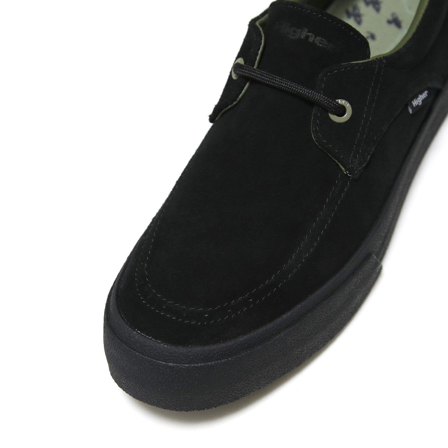 HIGHER FOOTWEAR - Salem Slip On Suede/Black
