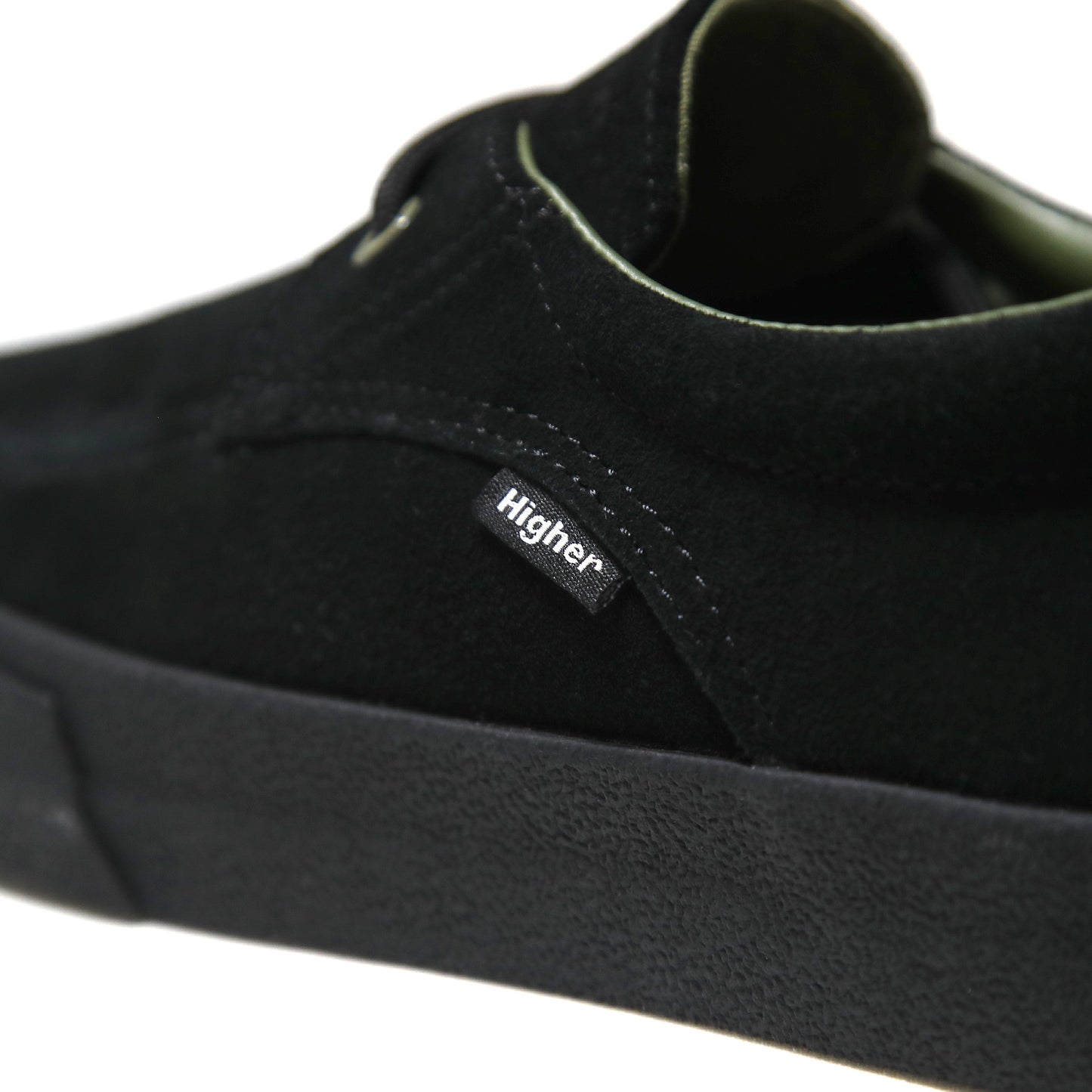 HIGHER FOOTWEAR - Salem Slip On Suede/Black