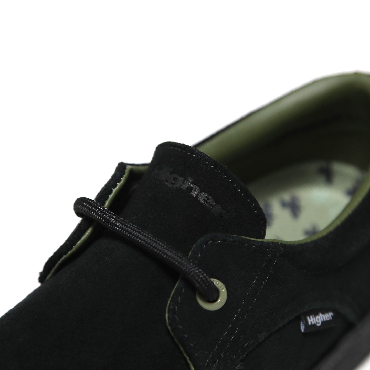 HIGHER FOOTWEAR - Salem Slip On Suede/Black