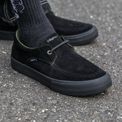 HIGHER FOOTWEAR - Salem Slip On Suede/Black