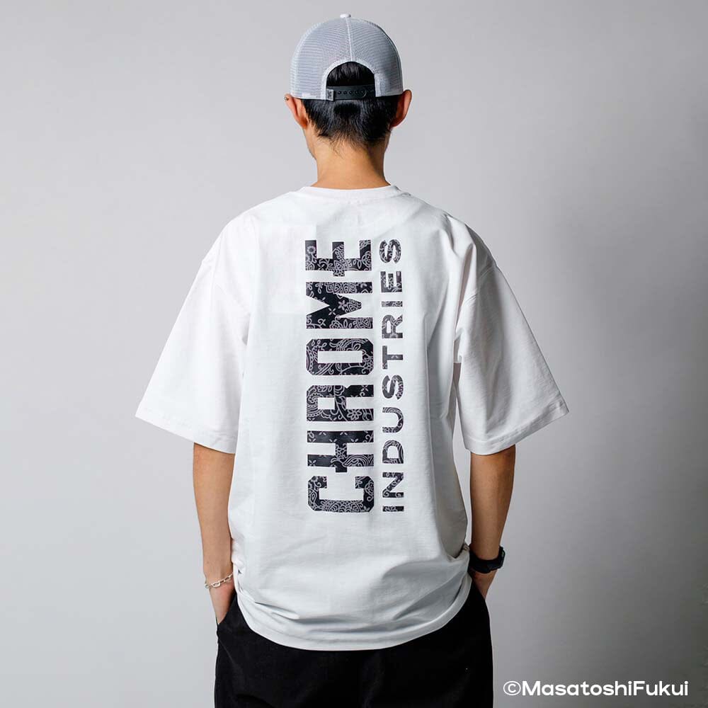 CHROME INDUSTRIES - LSC T-Shirt Wide Fit GWG/White