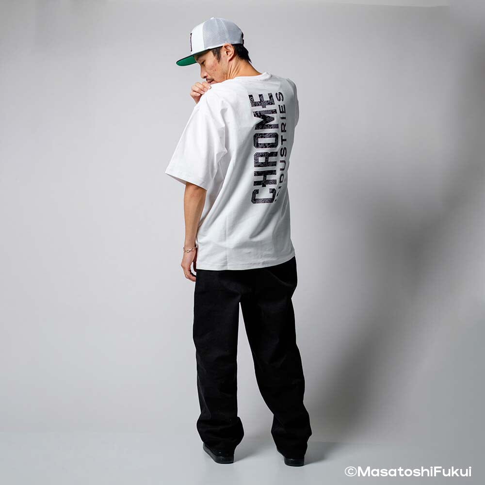 CHROME INDUSTRIES - LSC T-Shirt Wide Fit GWG/White