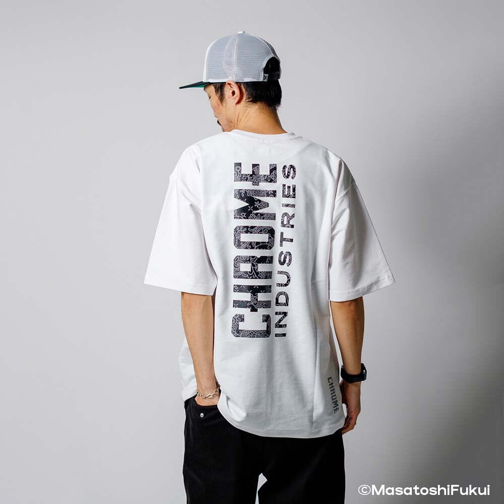 CHROME INDUSTRIES - LSC T-Shirt Wide Fit GWG/White