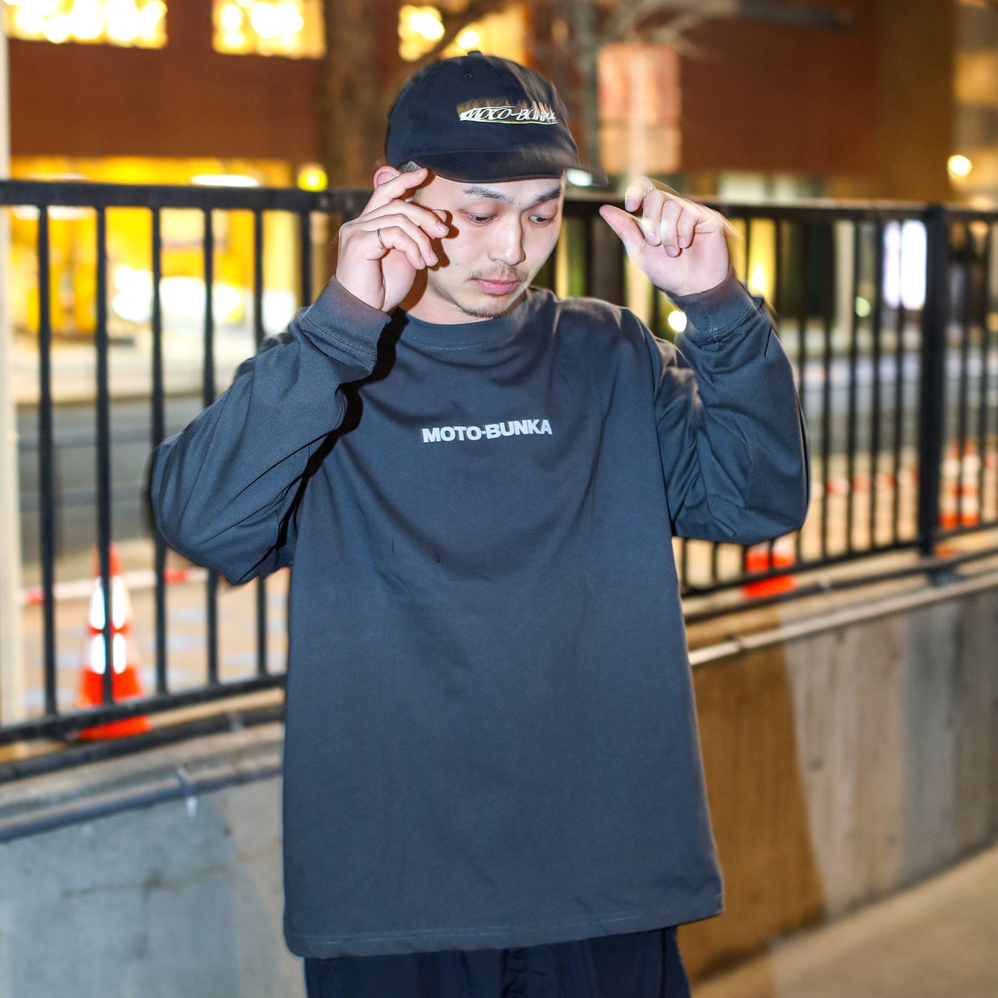 MOTO-BUNKA - Ultra Light 6 Panel Cap/Black