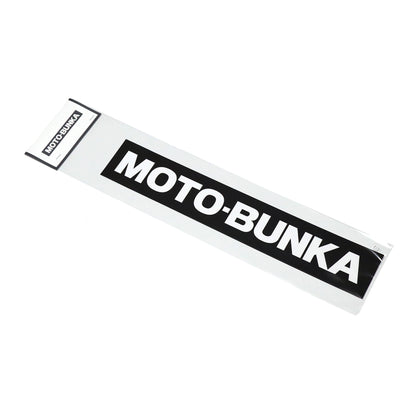 MOTO-BUNKA - Big Text Logo Sticker/White