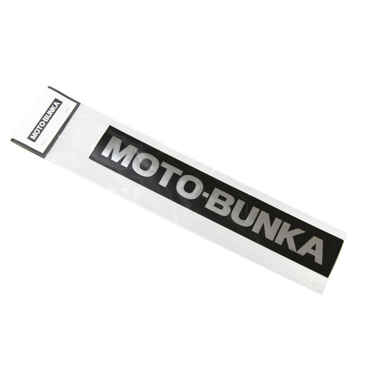 MOTO-BUNKA - Big Text Logo Sticker/Silver