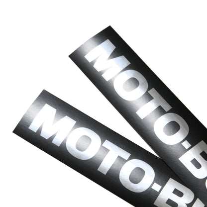 MOTO-BUNKA - Big Text Logo Sticker/Silver
