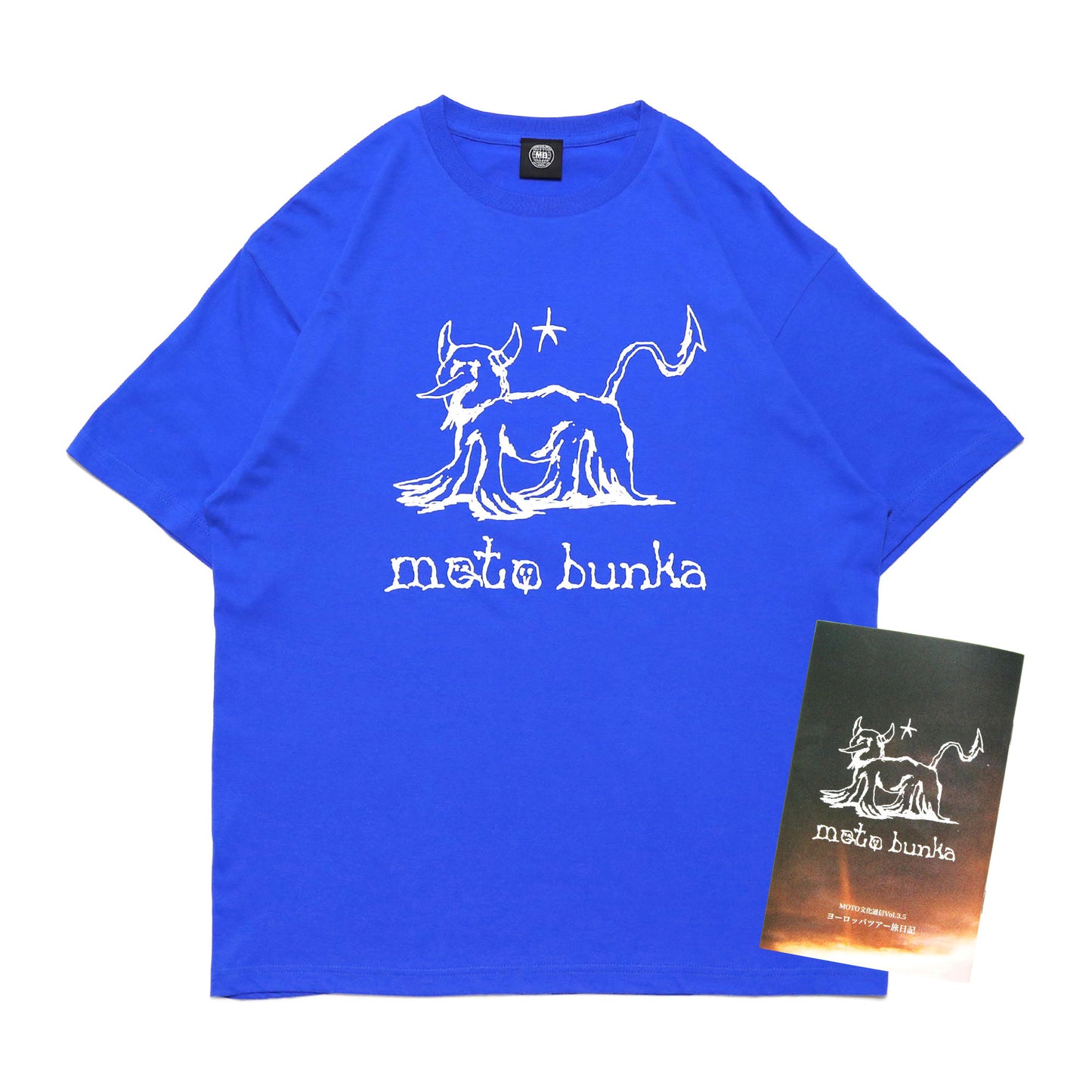 MOTO-BUNKA - Devil Dance T-Shirt/Blue & MOTO-BUNKA News Magazine Vol.3.5