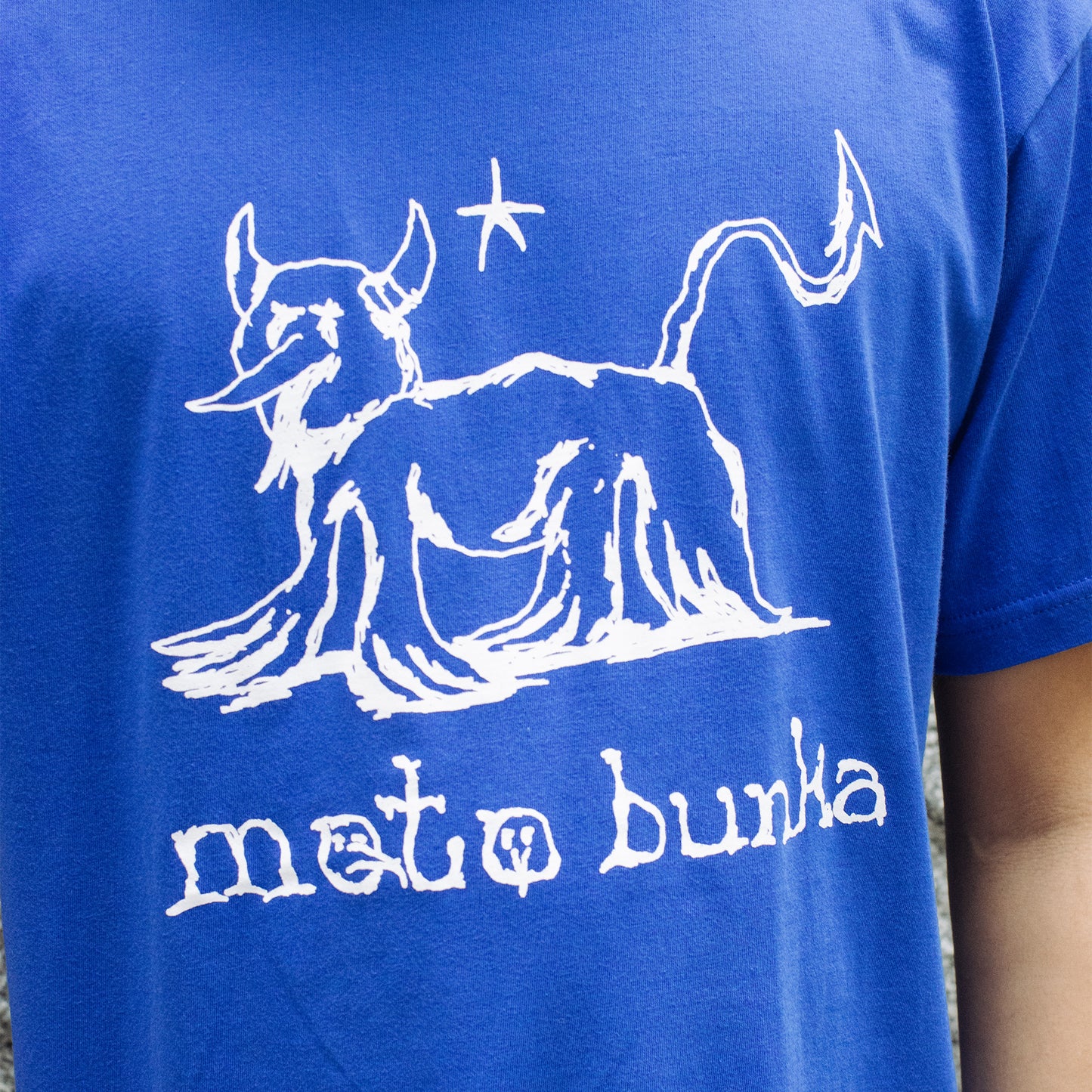 MOTO-BUNKA - Devil Dance T-Shirt/Blue & MOTO-BUNKA News Magazine Vol.3.5