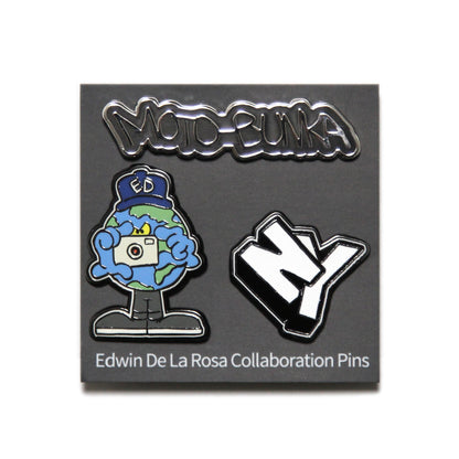 MOTO-BUNKA - Edwin De La Rosa Collaboration Pins