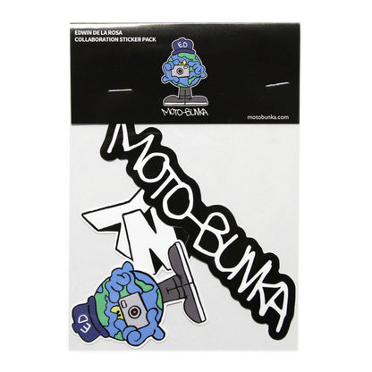 MOTO-BUNKA - Edwin De La Rosa Collaboration Sticker Pack