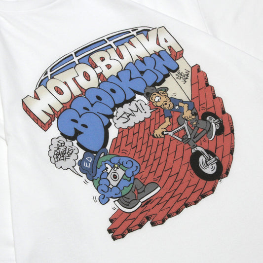 MOTO-BUNKA - FRKO BROOKLYN JAM T-Shirt/White