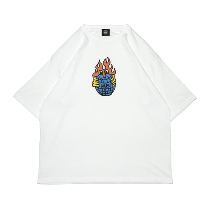 MOTO-BUNKA - FS MB Blaze T-Shirt/White
