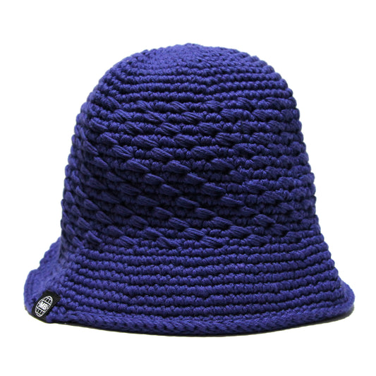 MOTO-BUNKA - Knit Crochet Hat/Blue