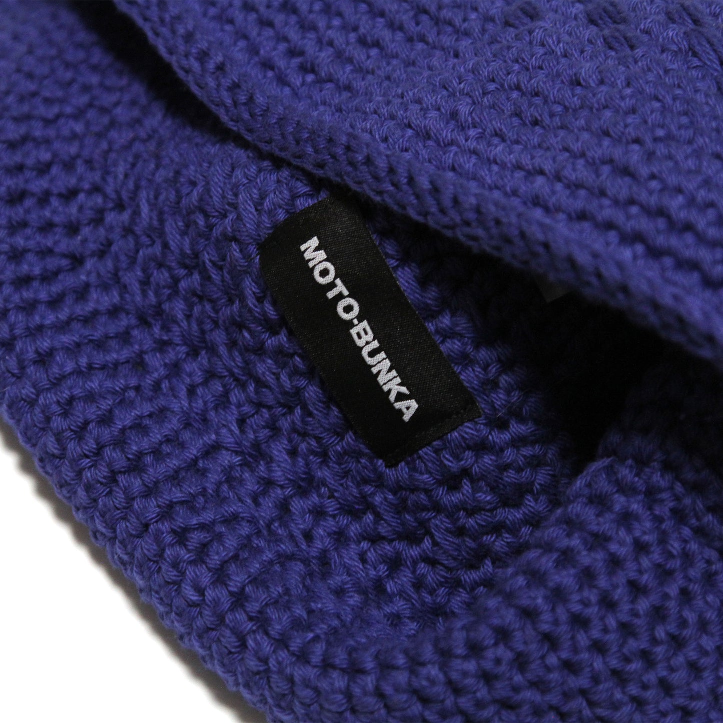 MOTO-BUNKA - Knit Crochet Hat/Blue