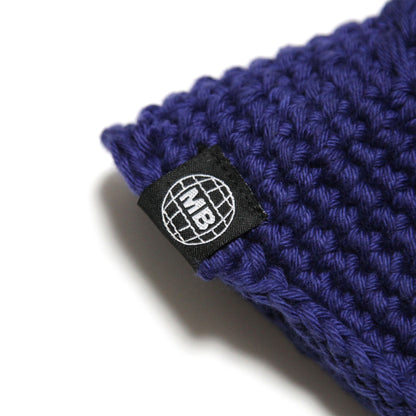 MOTO-BUNKA - Knit Crochet Hat/Blue
