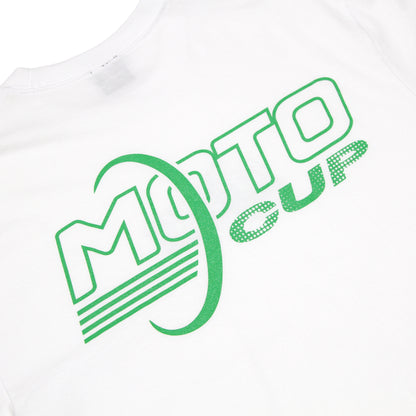 MOTO-BUNKA - MOTO-CUP Logo T-Shirt/White-Green